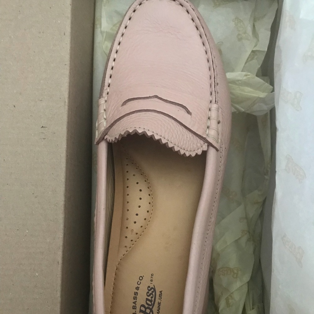 Pink loafers